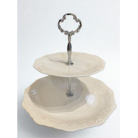 Suporte Branco Rendado 2 Andares Suporte Branco Rendado 2 Andares